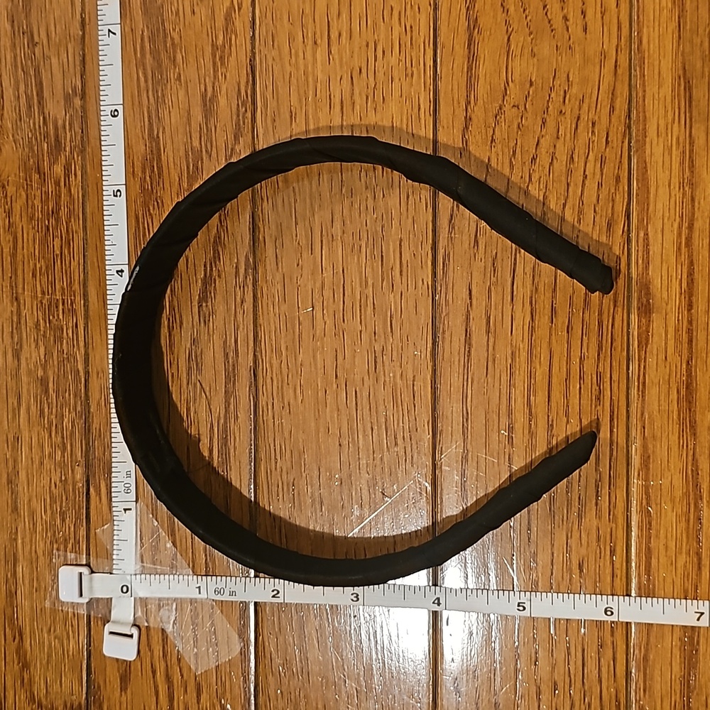 Plain black wrapped headband